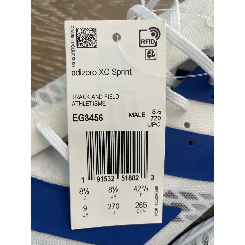 NWT adidas ADIZERO XC SPRINT US 9 Men's Running Shoes EG8456 MSRP‎ $80 Fast Ship